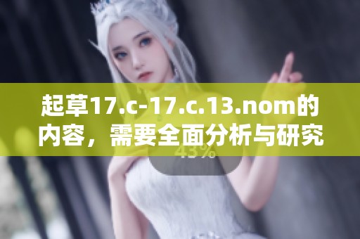 起草17.c-17.c.13.nom的内容，需要全面分析与研究及制定策略。