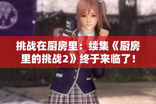 挑战在厨房里：续集《厨房里的挑战2》终于来临了！