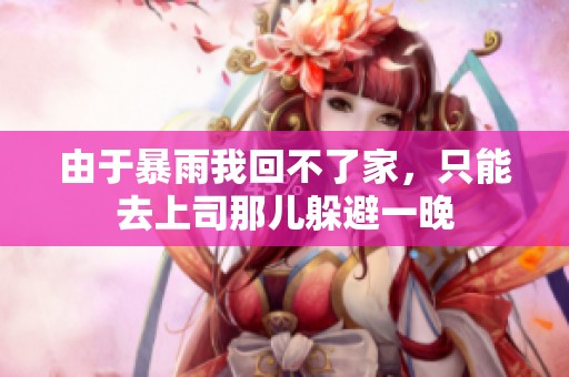 由于暴雨我回不了家，只能去上司那儿躲避一晚