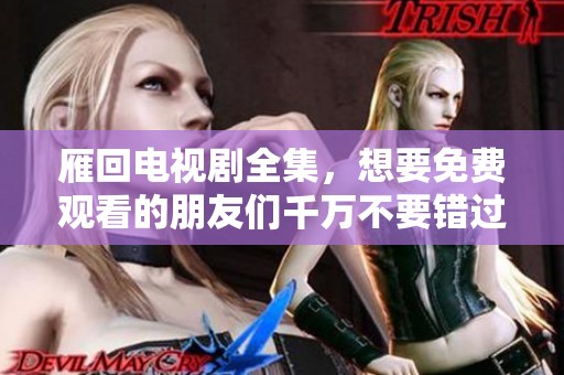 雁回电视剧全集，想要免费观看的朋友们千万不要错过这部佳作