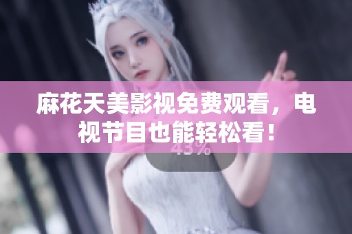 麻花天美影视免费观看，电视节目也能轻松看！