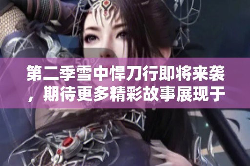 第二季雪中悍刀行即将来袭，期待更多精彩故事展现于观众眼前