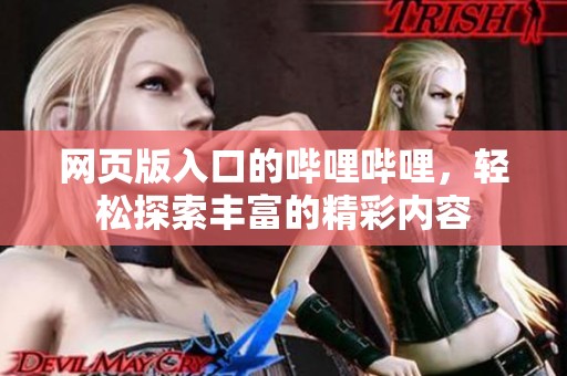 网页版入口的哔哩哔哩，轻松探索丰富的精彩内容