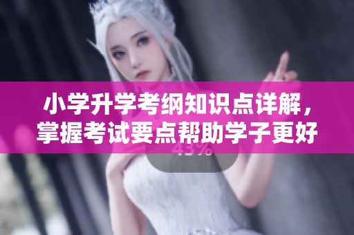 小学升学考纲知识点详解，掌握考试要点帮助学子更好准备