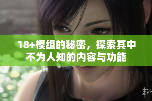 18+模组的秘密，探索其中不为人知的内容与功能