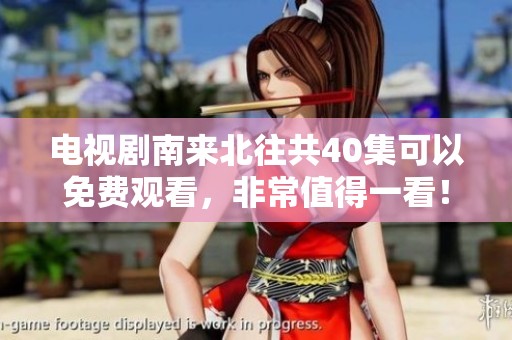 电视剧南来北往共40集可以免费观看，非常值得一看！