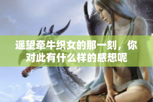 遥望牵牛织女的那一刻，你对此有什么样的感想呢