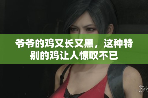爷爷的鸡又长又黑，这种特别的鸡让人惊叹不已