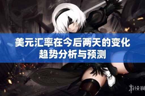 美元汇率在今后两天的变化趋势分析与预测